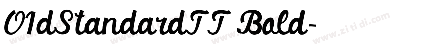 O1dStandardTT Bold字体转换
